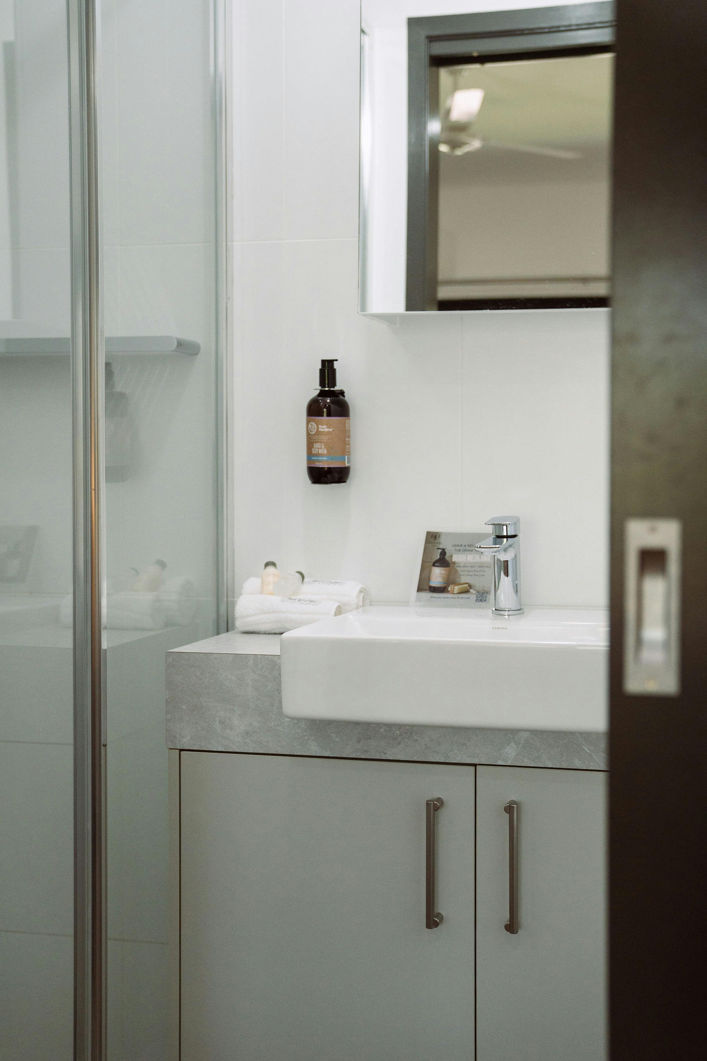 Bathroom with local indigenous made toiletires
