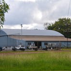 Qantas Hangar from the street.
