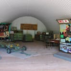 Interior of Explosive Store with interpretive display.
