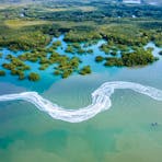 s bends on a jet ski through the mangroves in Darwin Harbour
