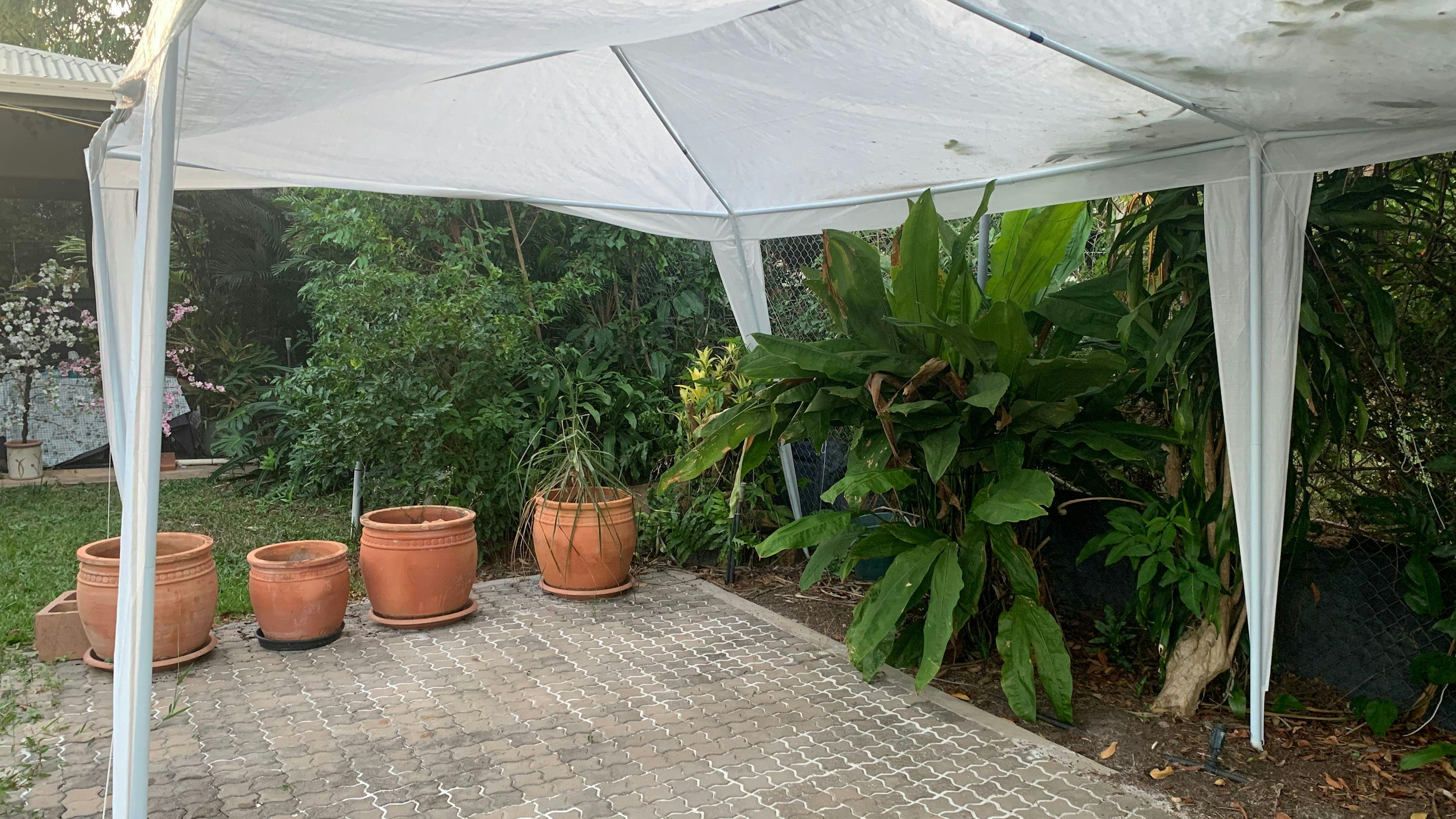 Van site in Taryn’s front garden - walk to the beach