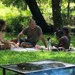 picnic by the creek