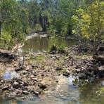 Seasonal creek at Bees Creek Tennis Club