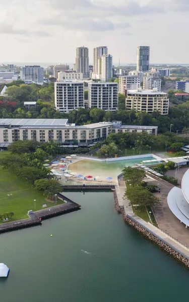 Aerial shot of the Darwin Waterfront Precinct