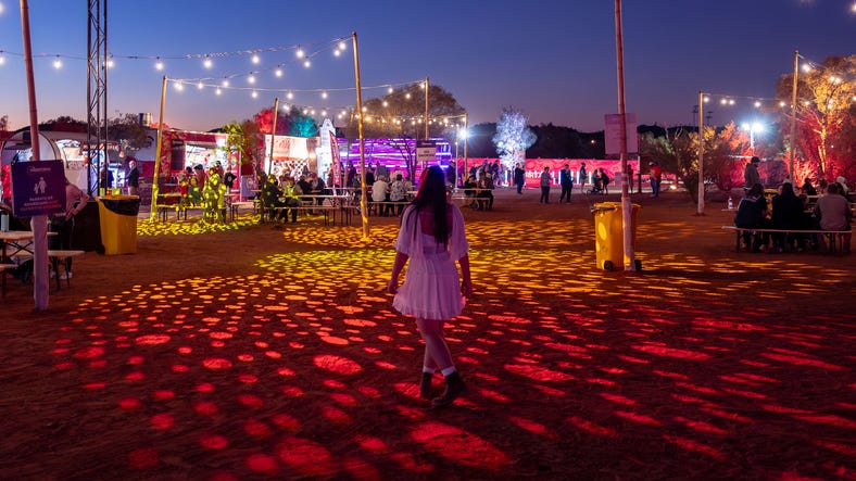 Parrtjima Festival Alice Springs light show