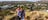 A couple walking to Anzac Hill in Alice Springs