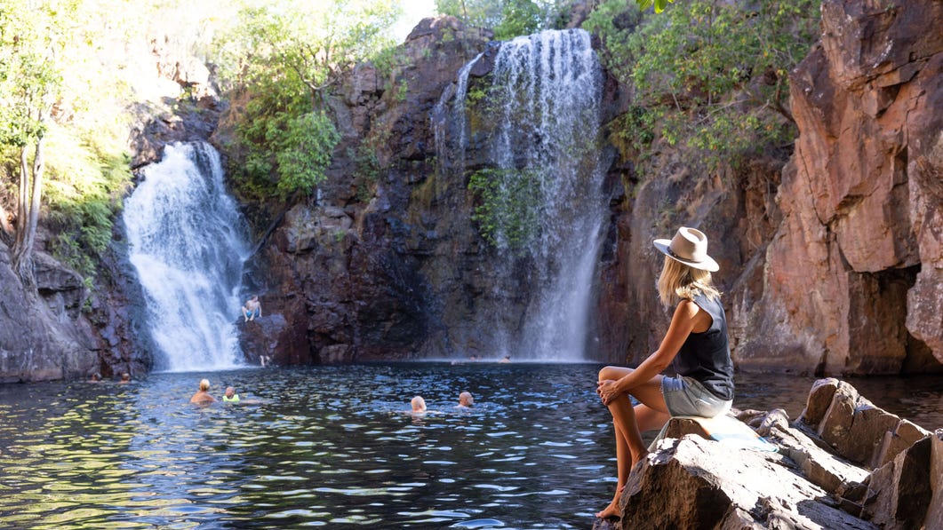 Swimming in Florence Falls