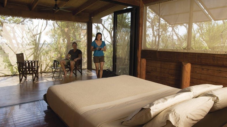 Couple staying at the Accommodation in Bamurru Plains