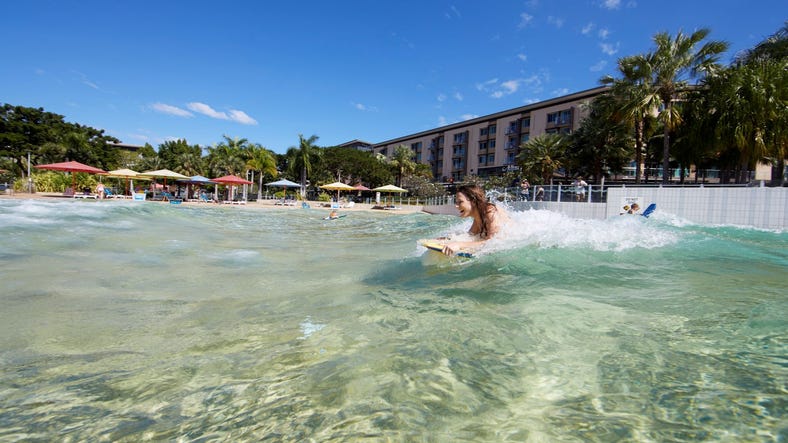 Wave lagoon at Darwin Waterfront