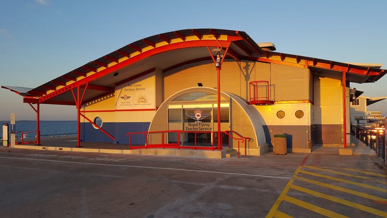 Royal Flying Doctors Service Tourist Facility Building on Stokes Hills Wharf