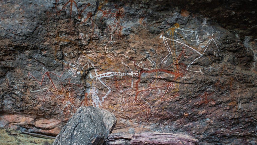 Indigenous rock art at Nourlangie Rock