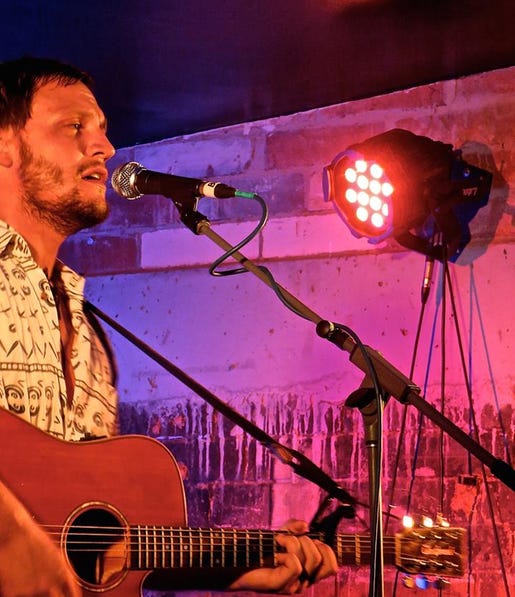 Ben Evolent performing in Darwin