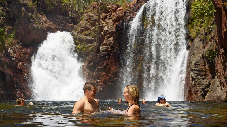 Swimming at Litchfield - Florence Falls