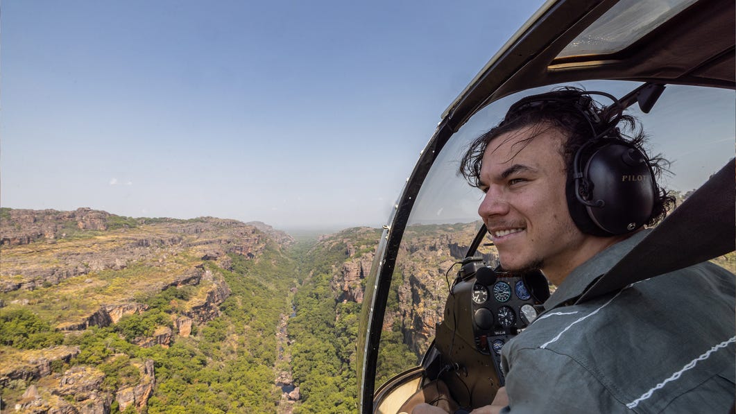 Daniel Rioli Kakadu Yibekka Heli Tour
