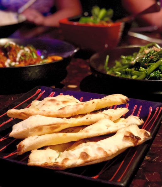 Dishes at Hanuman Darwin