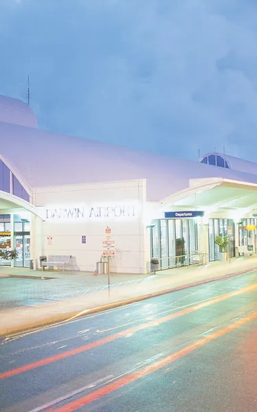 Darwin International Airport at dusk