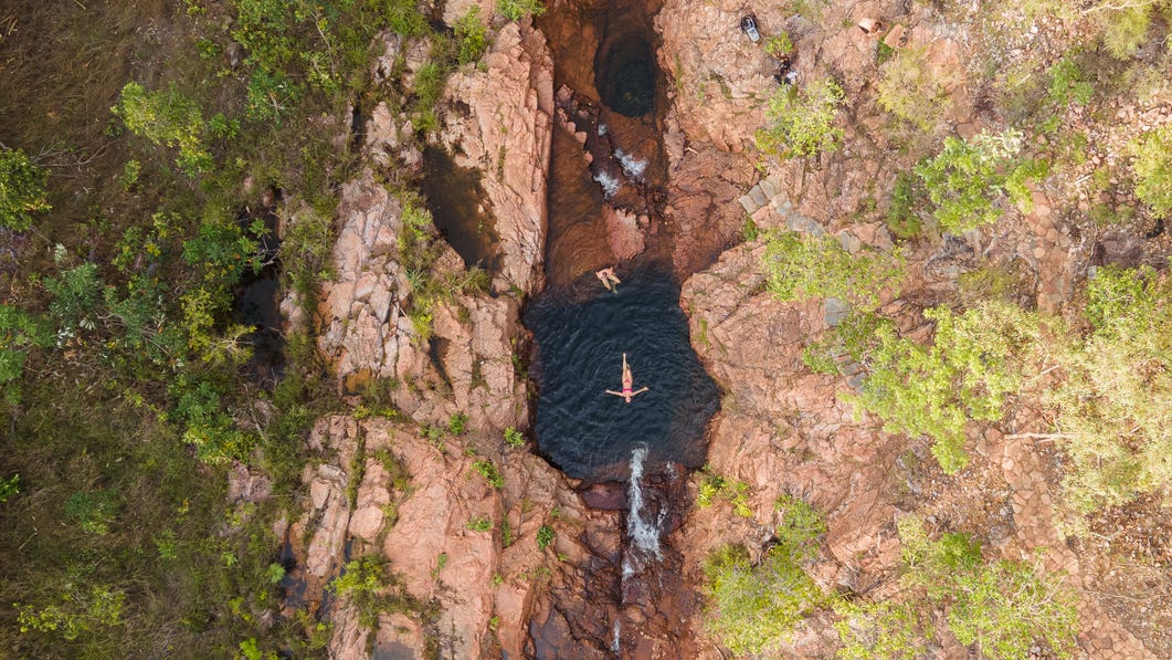Ariel view of Bluey Rockhole