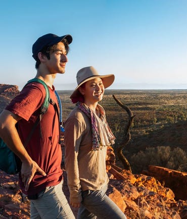 Couple of Kings Canyon in the Red Centre