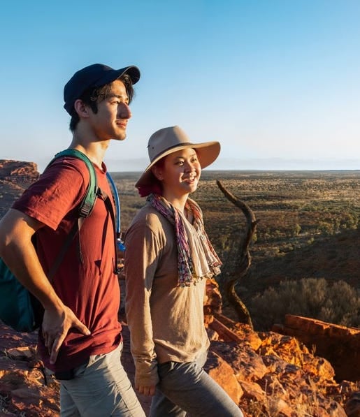 Couple of Kings Canyon in the Red Centre