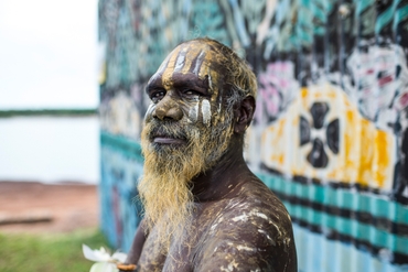 aboriginal man on tiwi island
