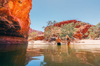 Swimming around Alice Springs