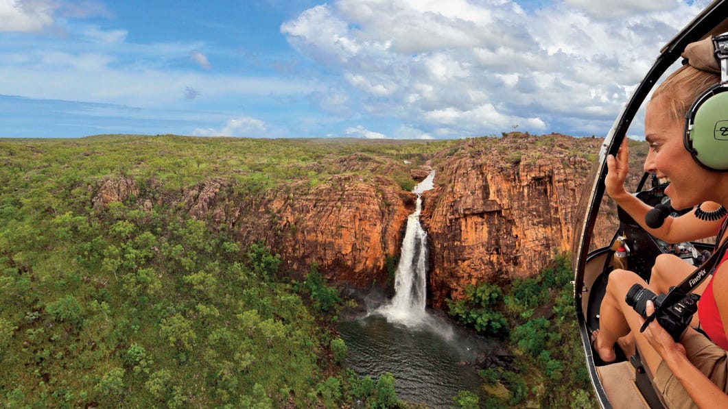 Helicopter scenic trip over Kakadu