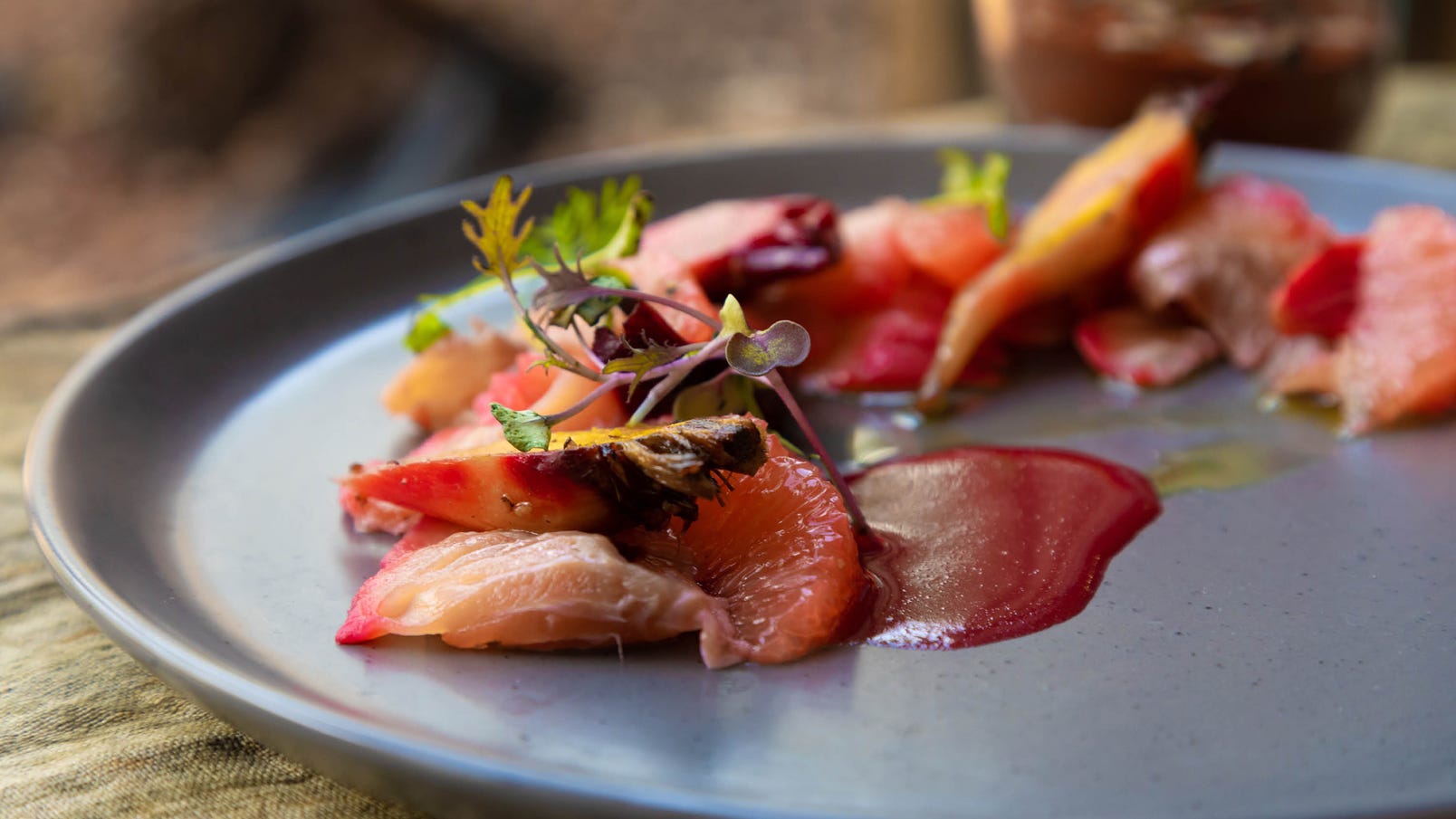 dinner at salt bush restaurant in alice springs