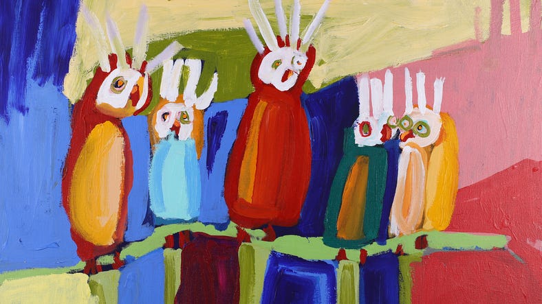 Painting by Karen Napaljarri Barnes