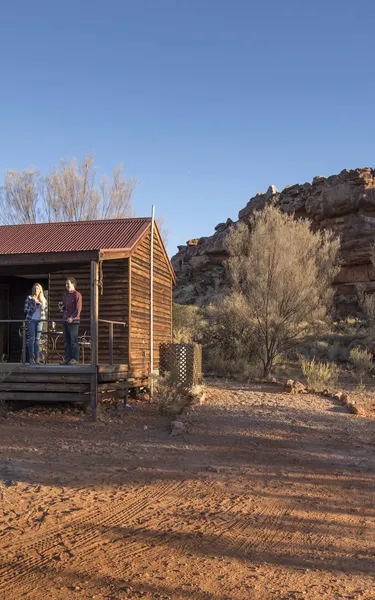 Cabin at the Ooraminna Station Homestead in Alice Springs