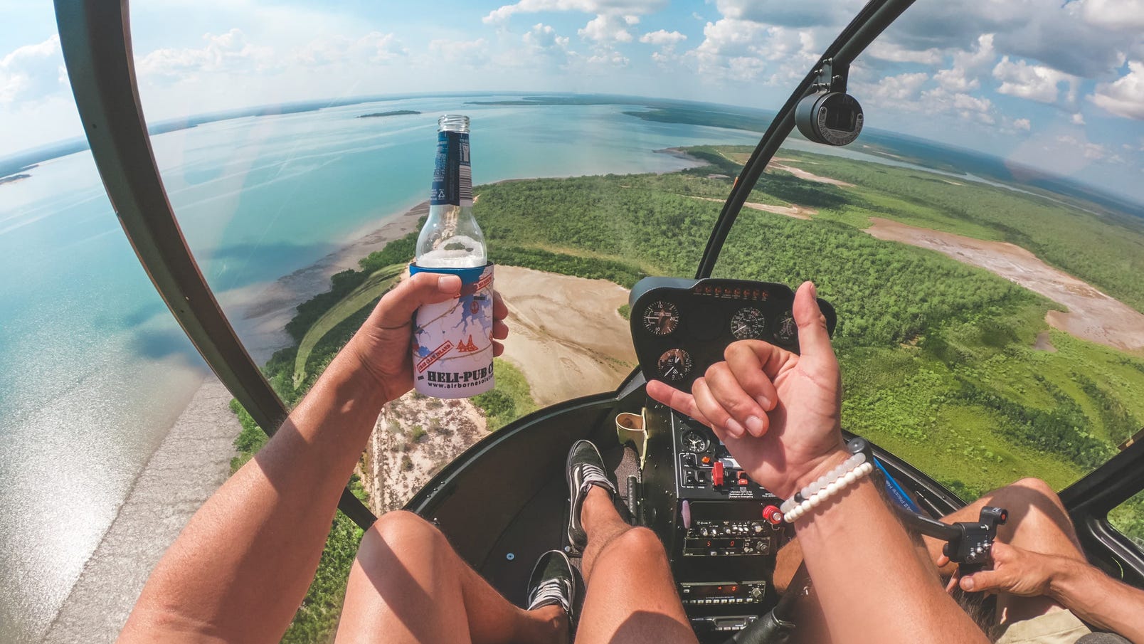 Heli pub crawl in the Top End