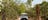 Car driving past a termite mound in Litchfield National Park