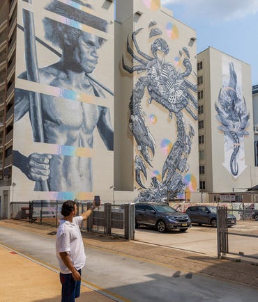 Daniel Rioli Darwin street art