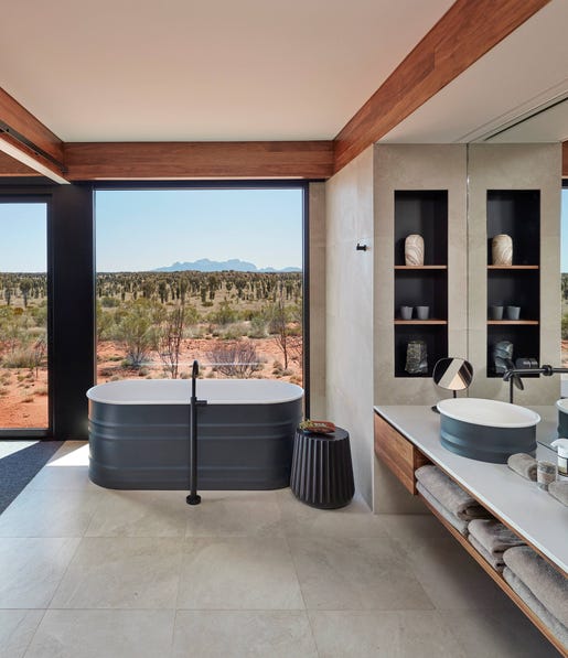 Longitude bathroom at Uluru