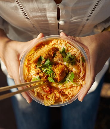 Bowl of Laksa at Parap Markets