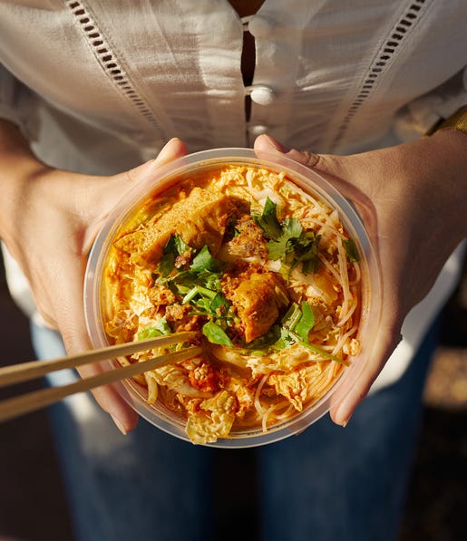 Bowl of Laksa at Parap Markets