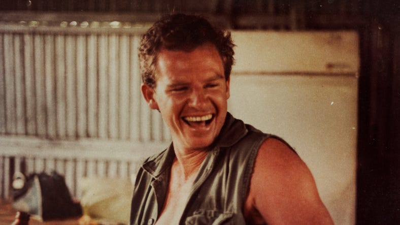 Man laughing