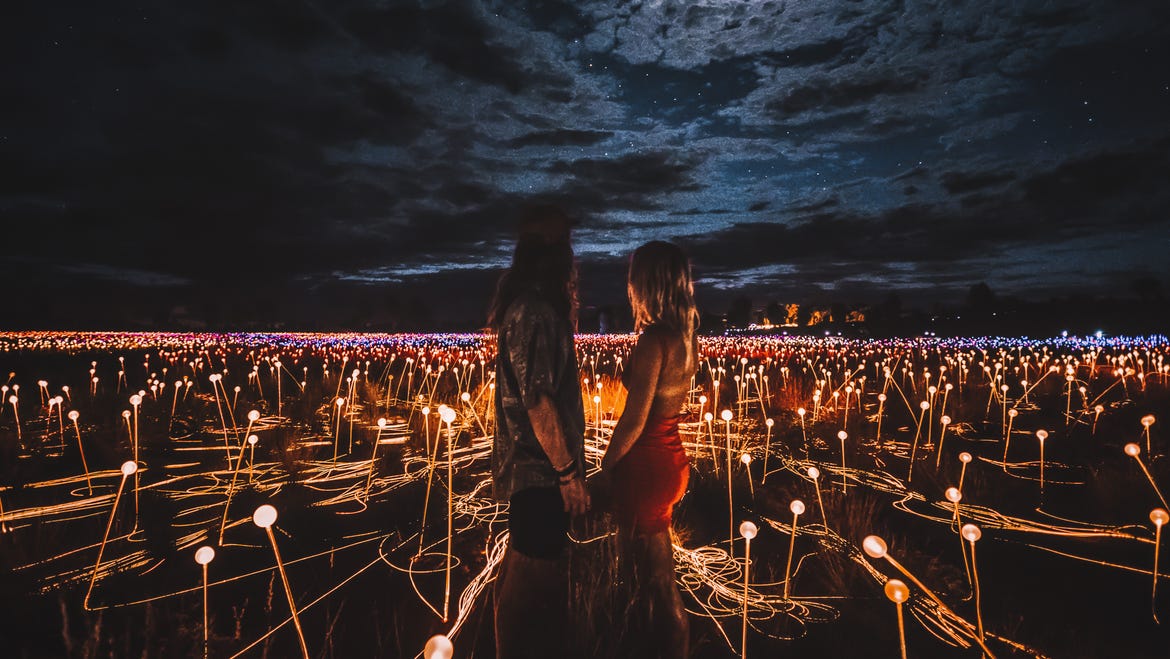 Field of Light at Uluru