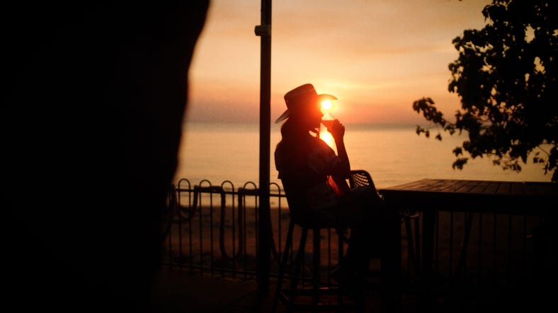 Sunset at darwin ski club