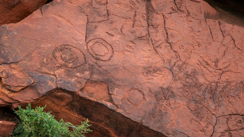 Napwerte Conservation Reserve Ewaninga Rock Carving site petroglyphs