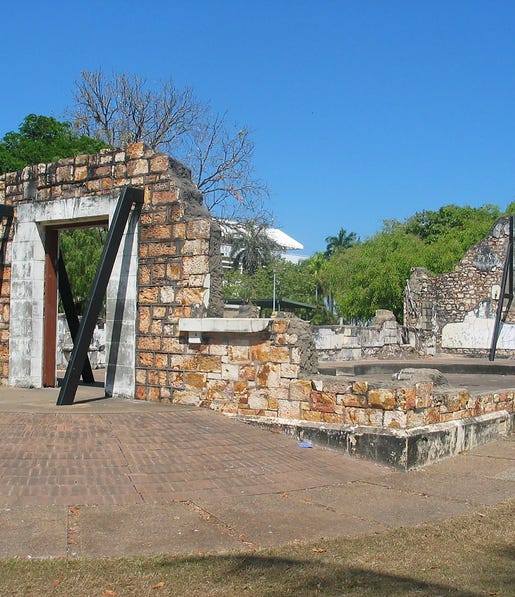 Old Town Ruins in Darwin CBD