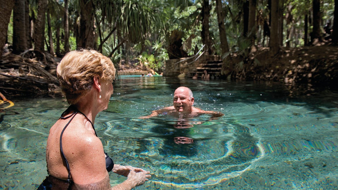 Matarranka hot springs near Katherine