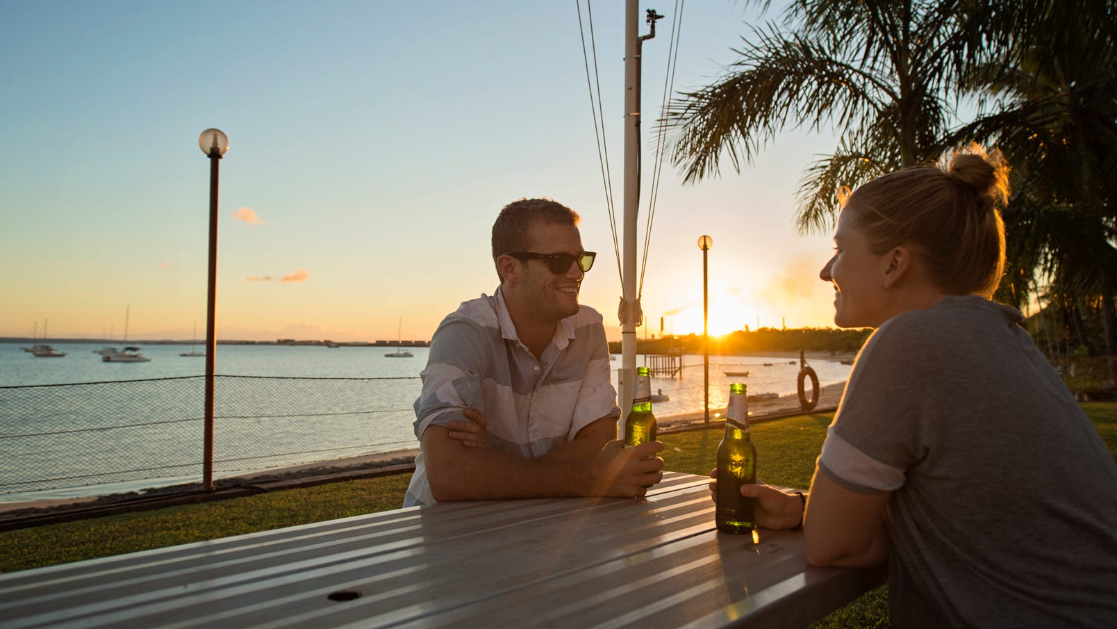 Sunset drinks at Gove Boat Club