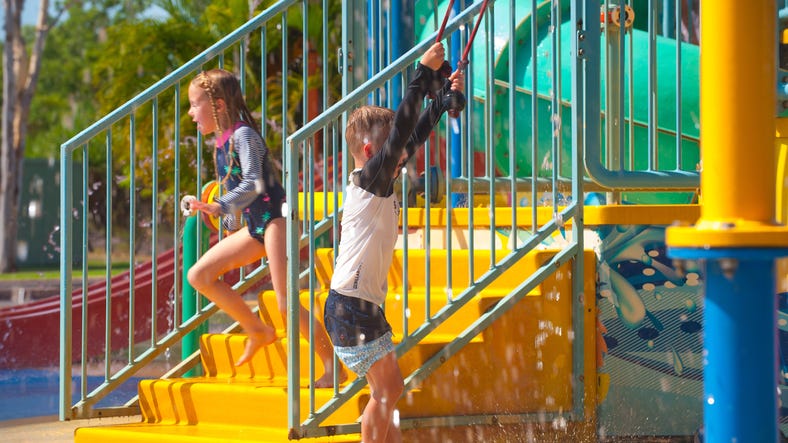 Kids playing at Leanyer recreation park