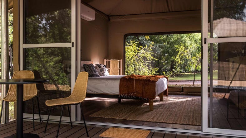 Glamping at Cooinda Lodge in Kakadu