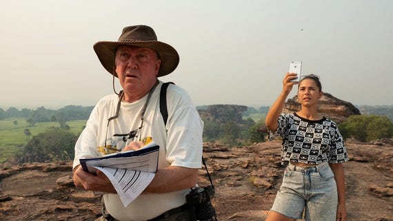 Steve and morgan admiring the scenery in the NT