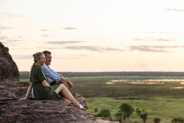 two peopl at ubirr lookout
