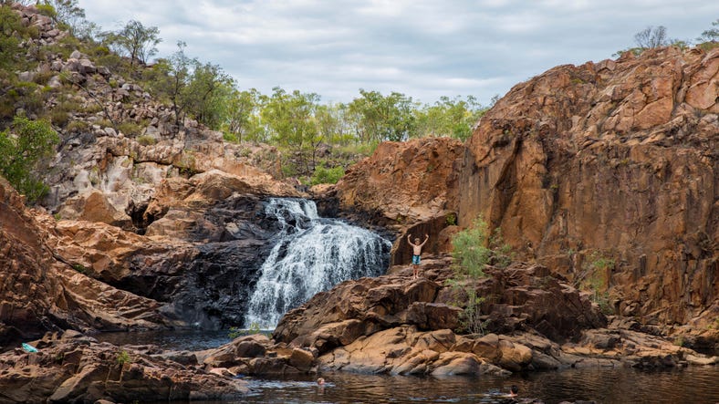 5-man standing on the rocks at edith falls near katherine,-d-,jpg
