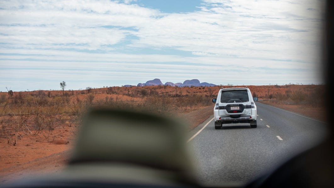 Driving in the outback