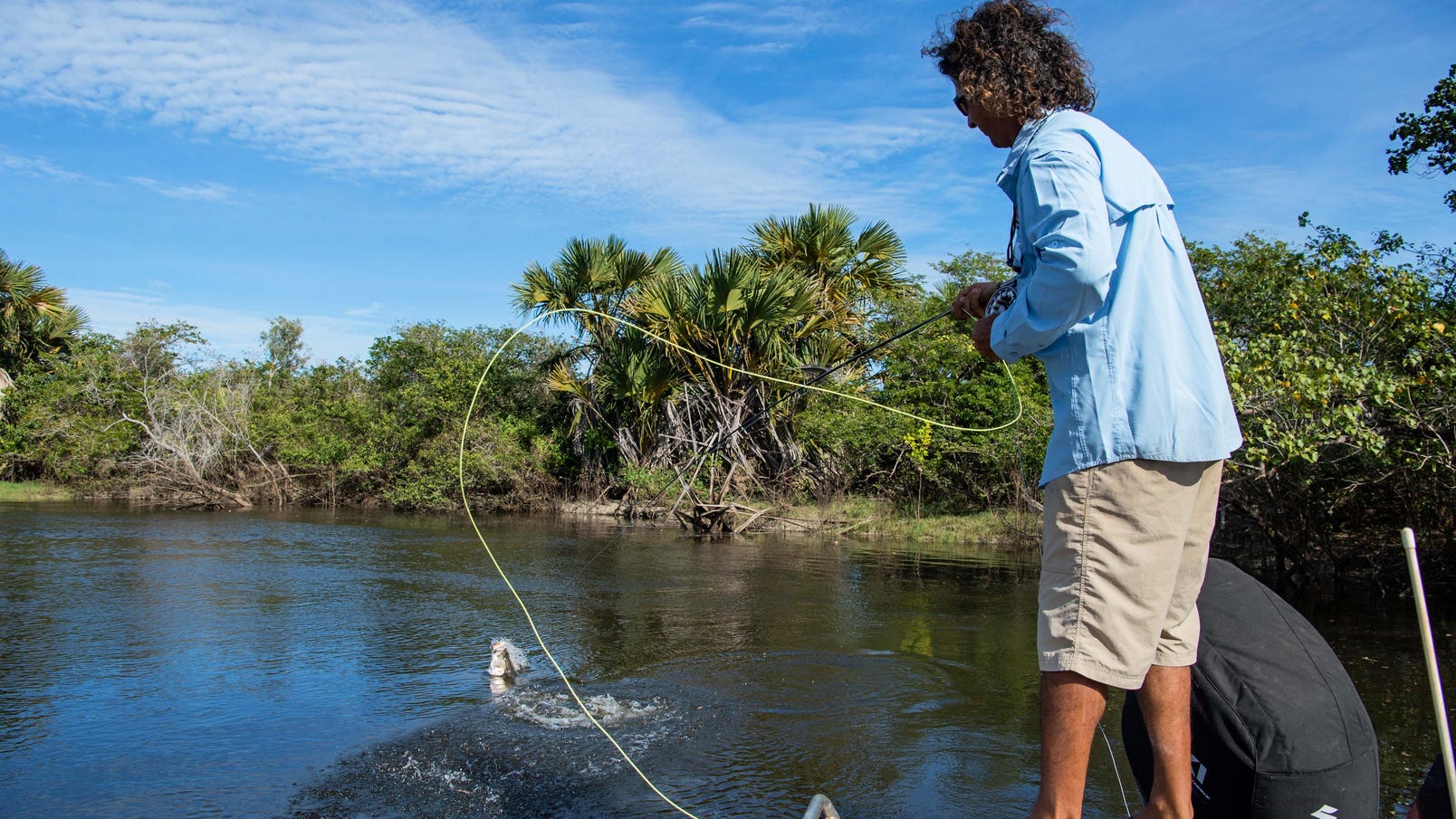 A man fishing near Darwin