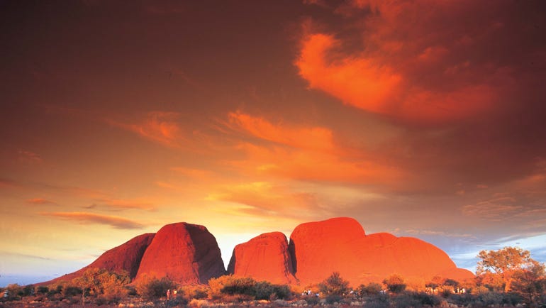 Kata Tjuta at sunset